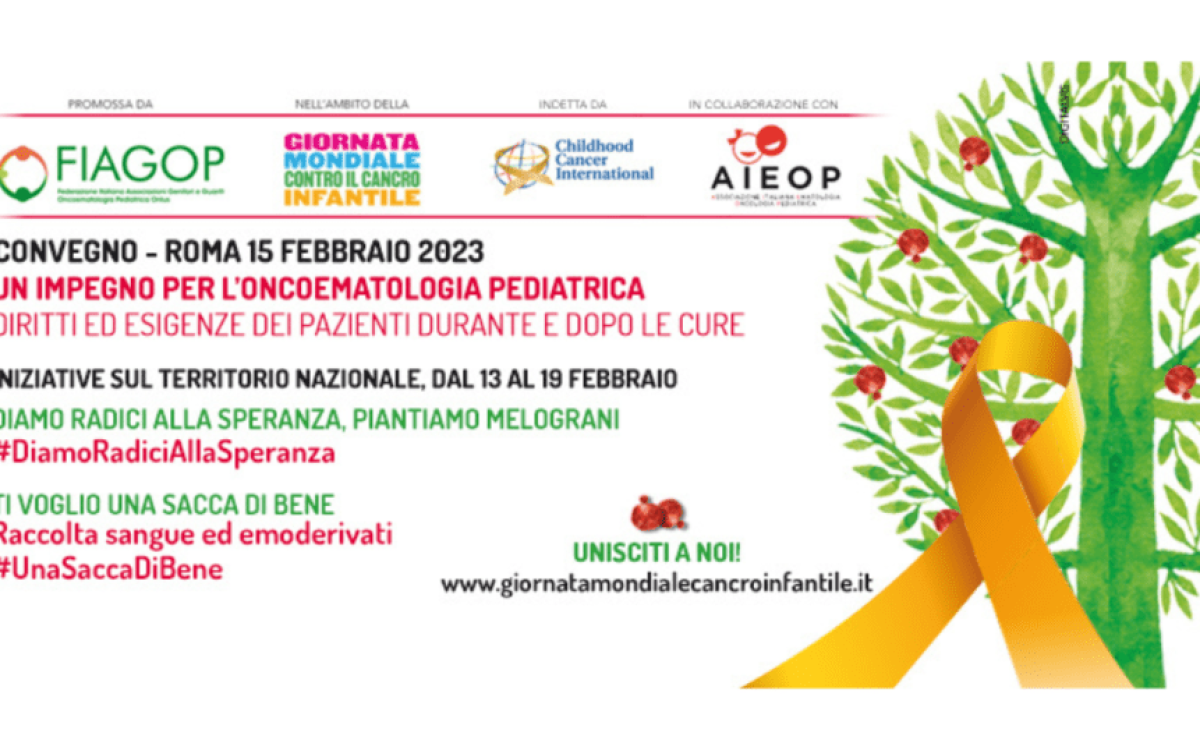 15 Febbraio 2023 XXII Giornata Mondiale contro il Cancro Infantile