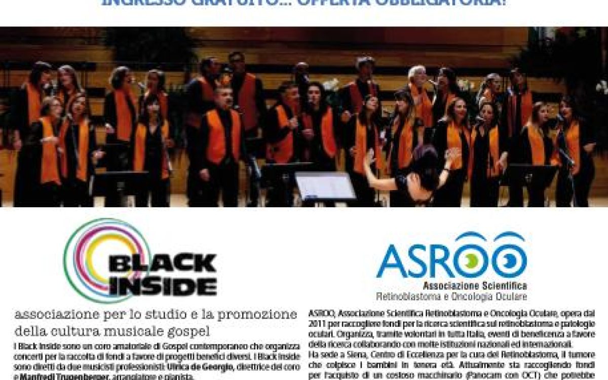 Concerto Gospel Contemporaneo a favore di Asroo
